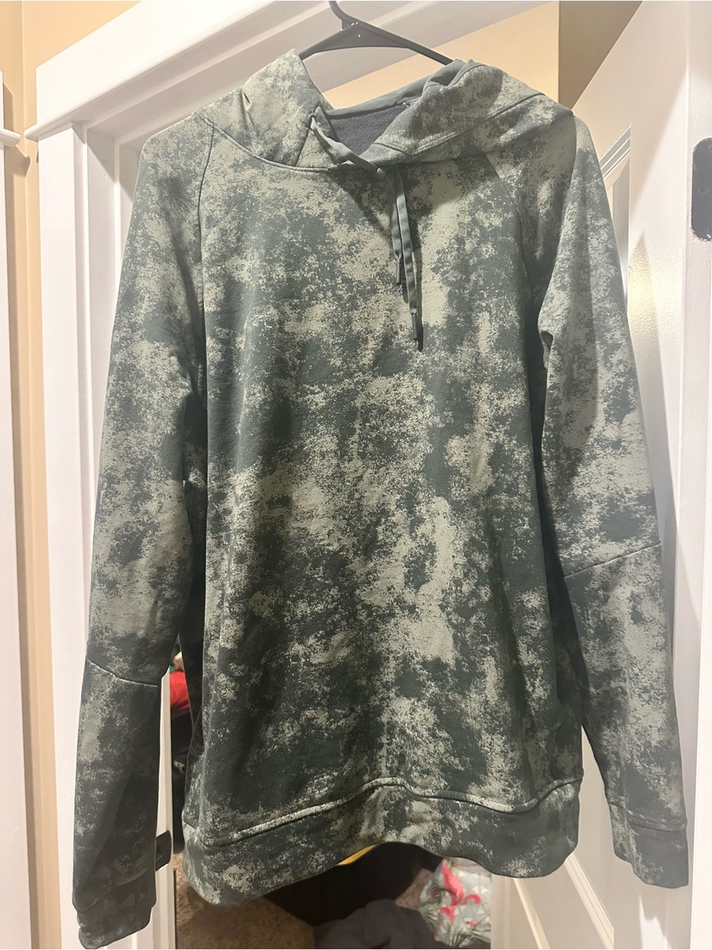 Oversized Green Tie-Dye Hoodie